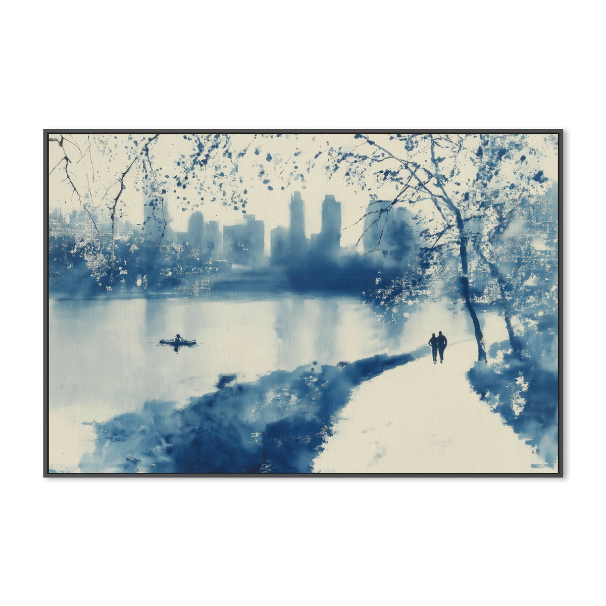 Central Park Lakeside Winter Path