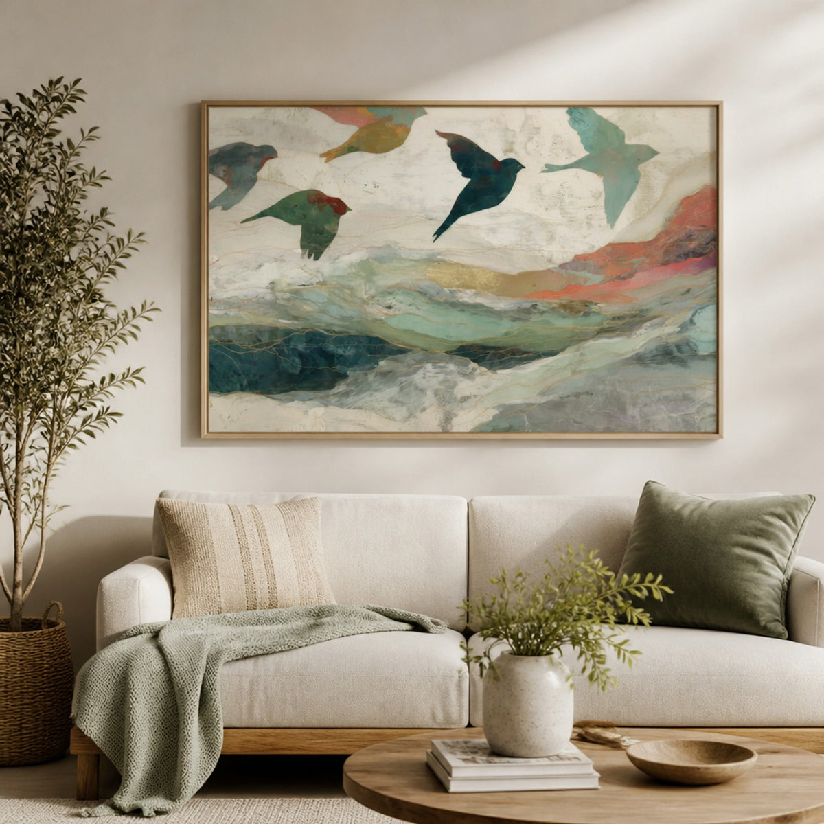Birds Over Golden Hills