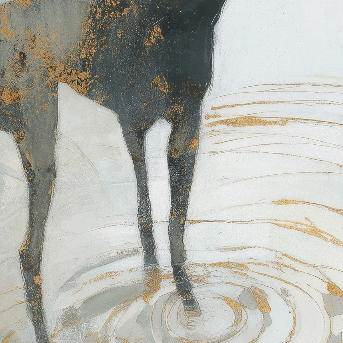 Dog in Golden Waters