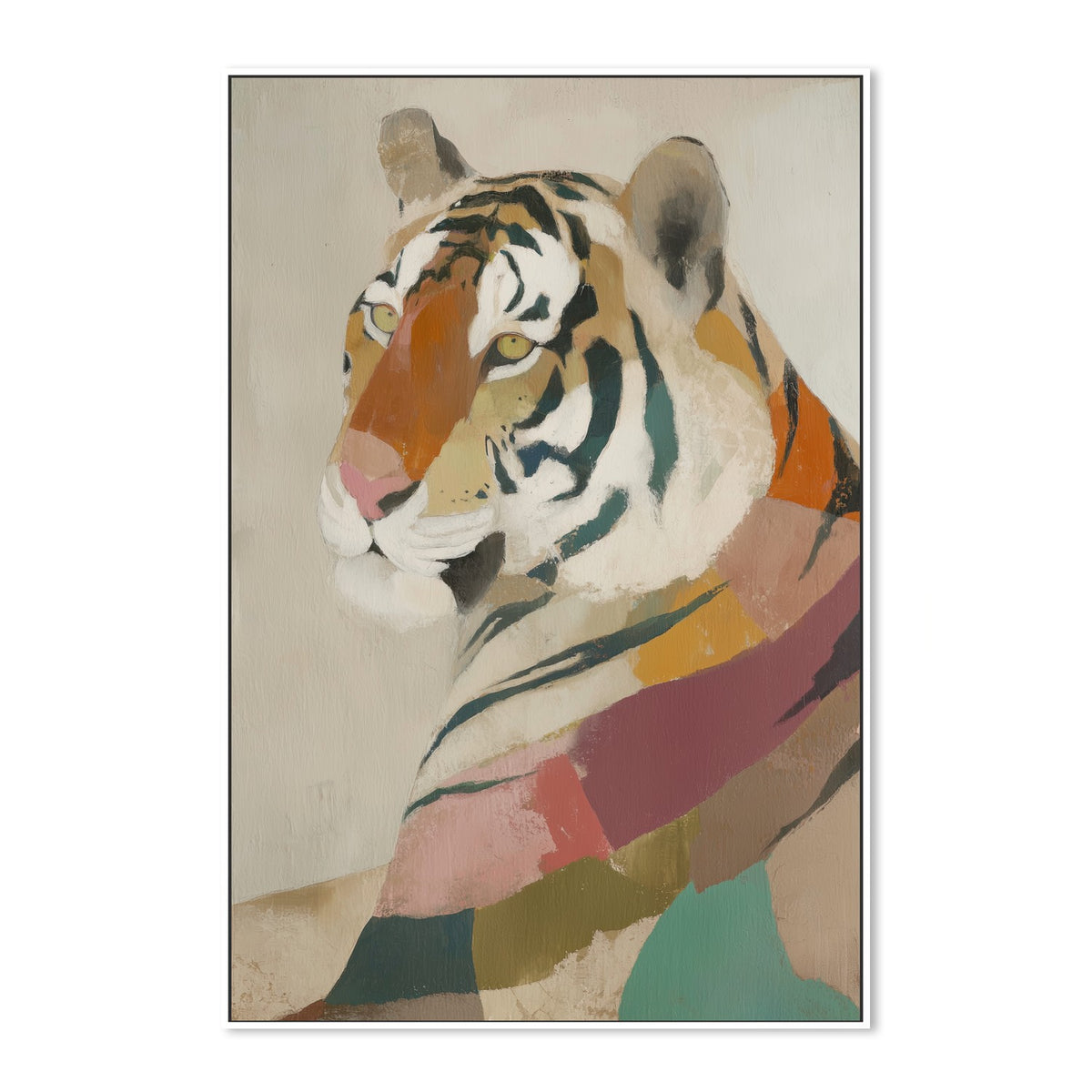 Tiger Portrait in Profile