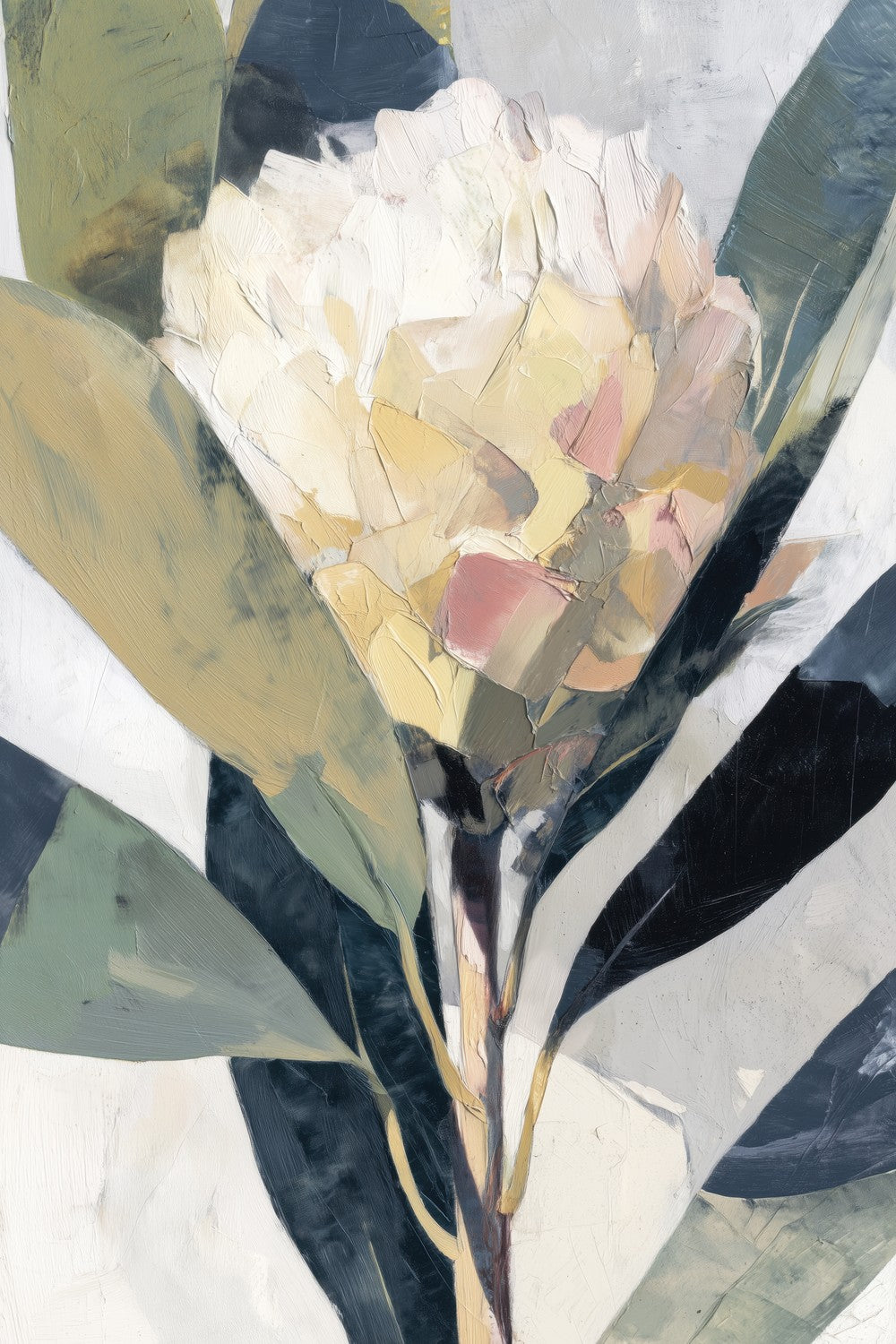Cream Bloom with Textured Petals