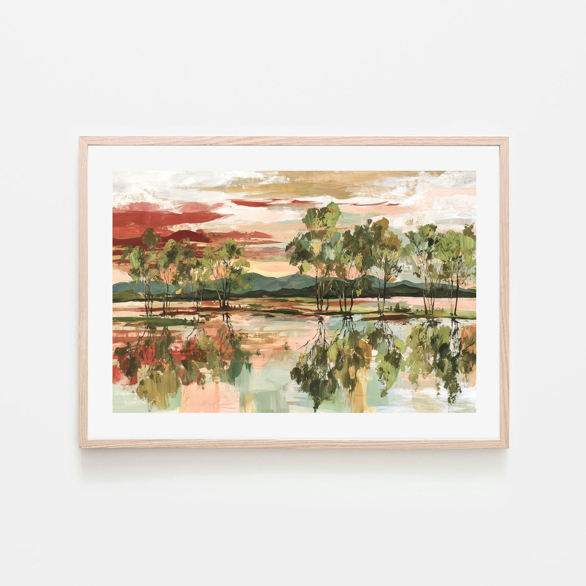 Trees Mirrored in Tranquil Waters