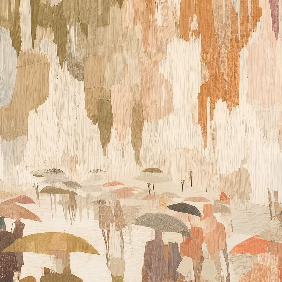 Urban Rainy Promenade