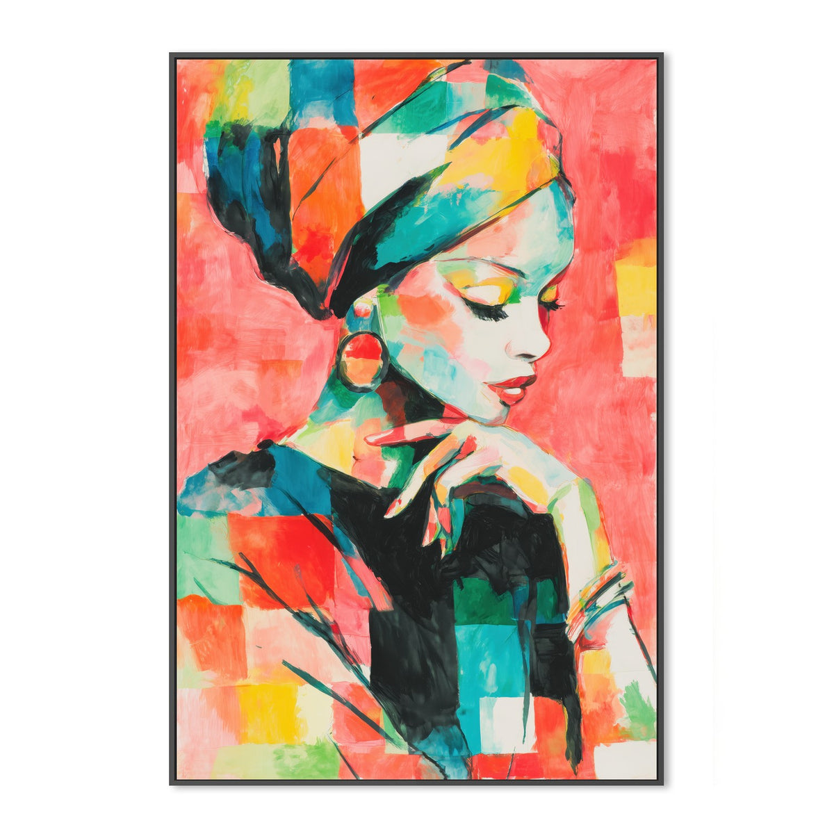Elegant Woman with Turban