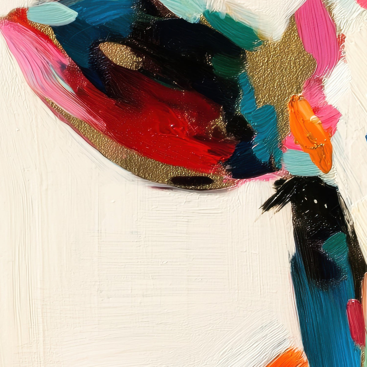 Cow Portrait in Brushstrokes