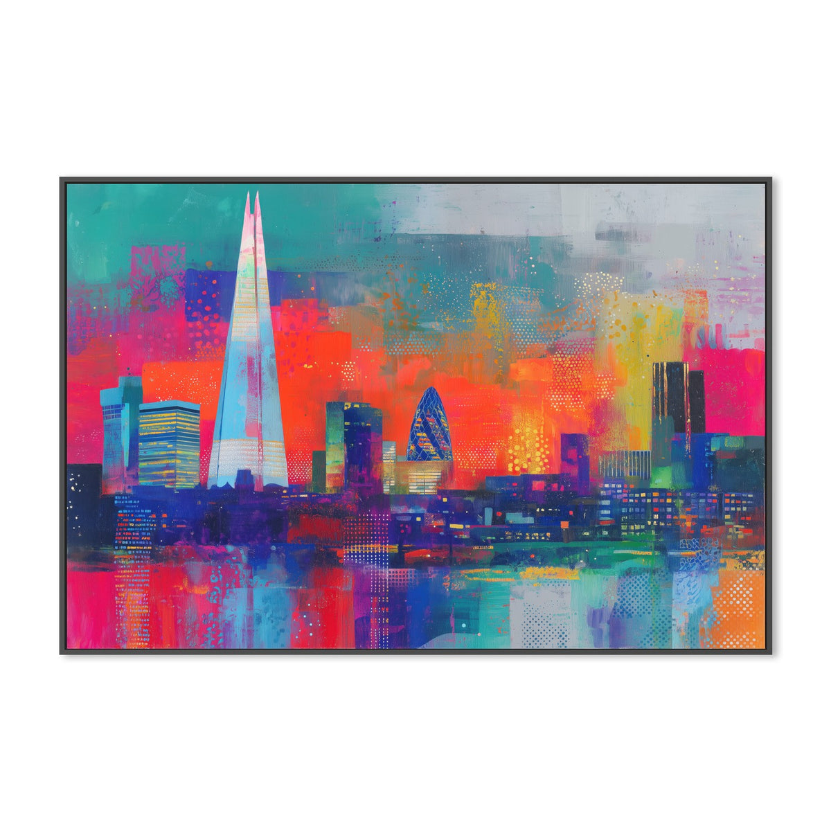 London Skyline in Neon