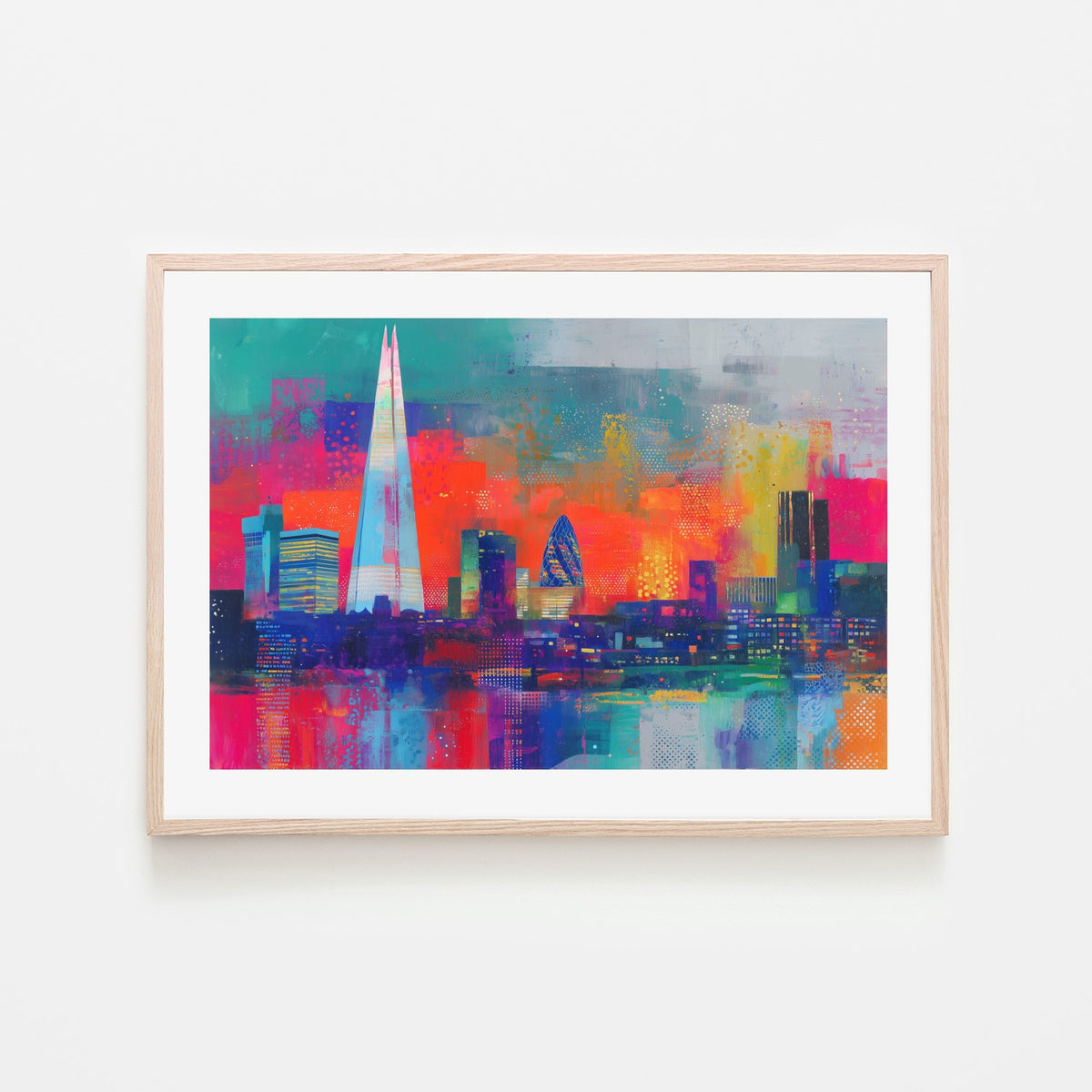 London Skyline in Neon