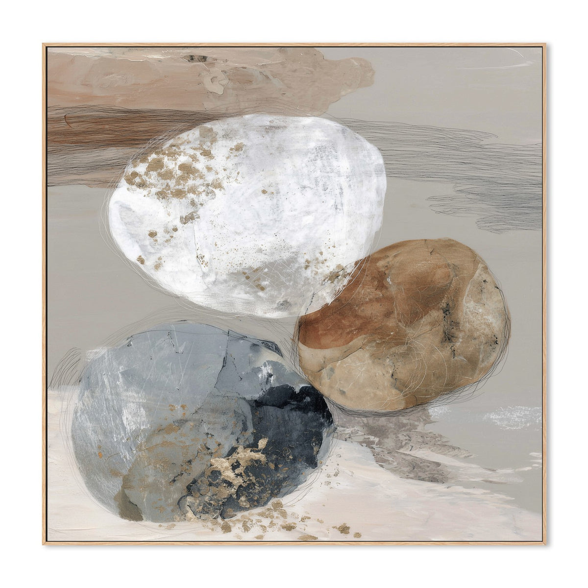 Slate Bone Stone Trio