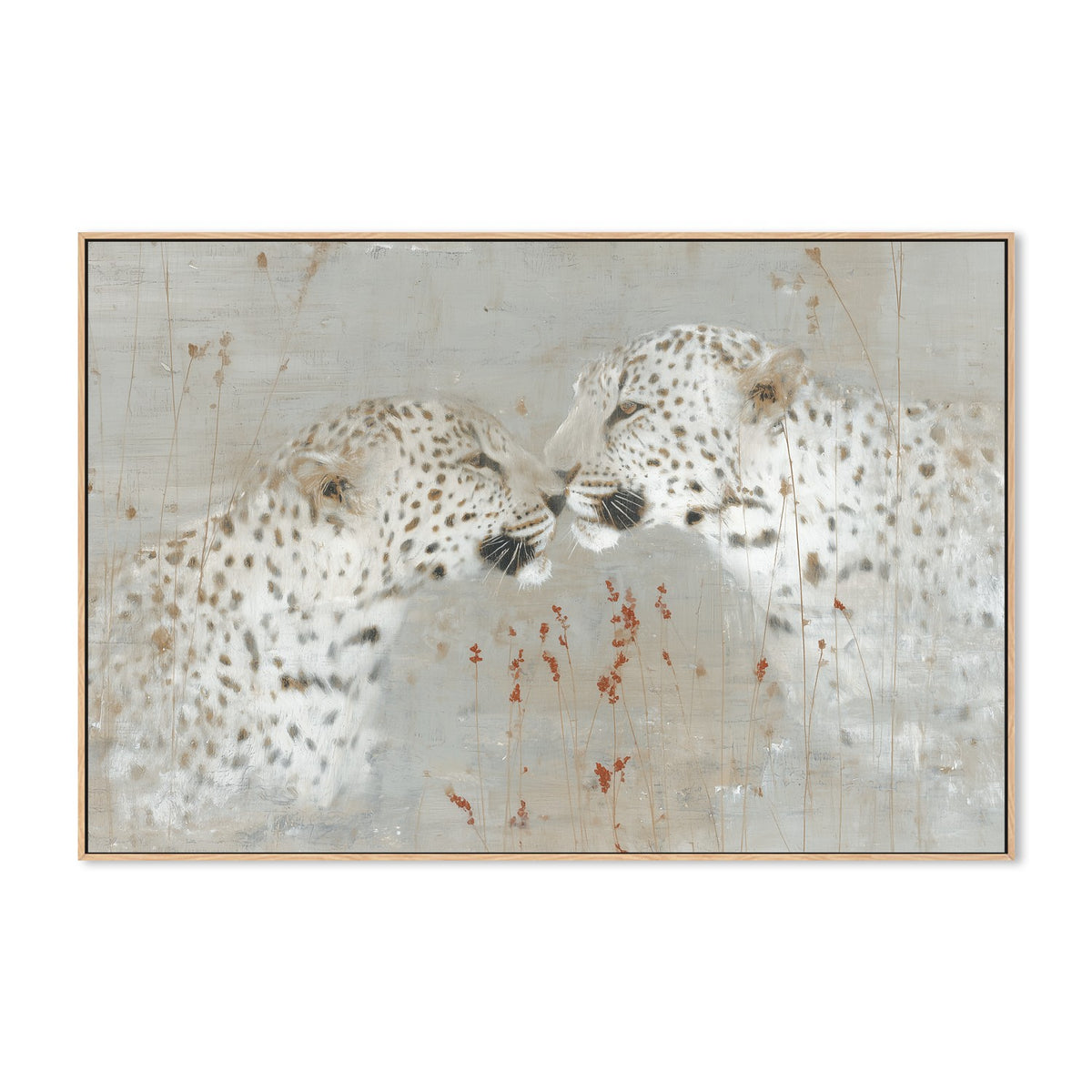 Leopard Pair Nuzzle
