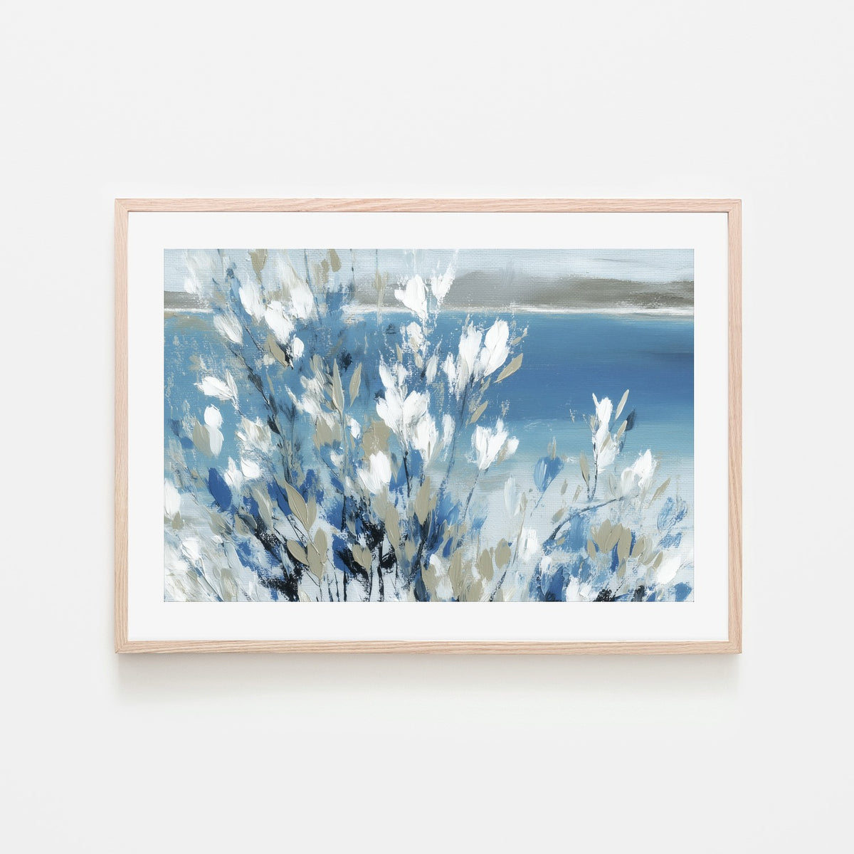 Magnolias Above Cobalt Water