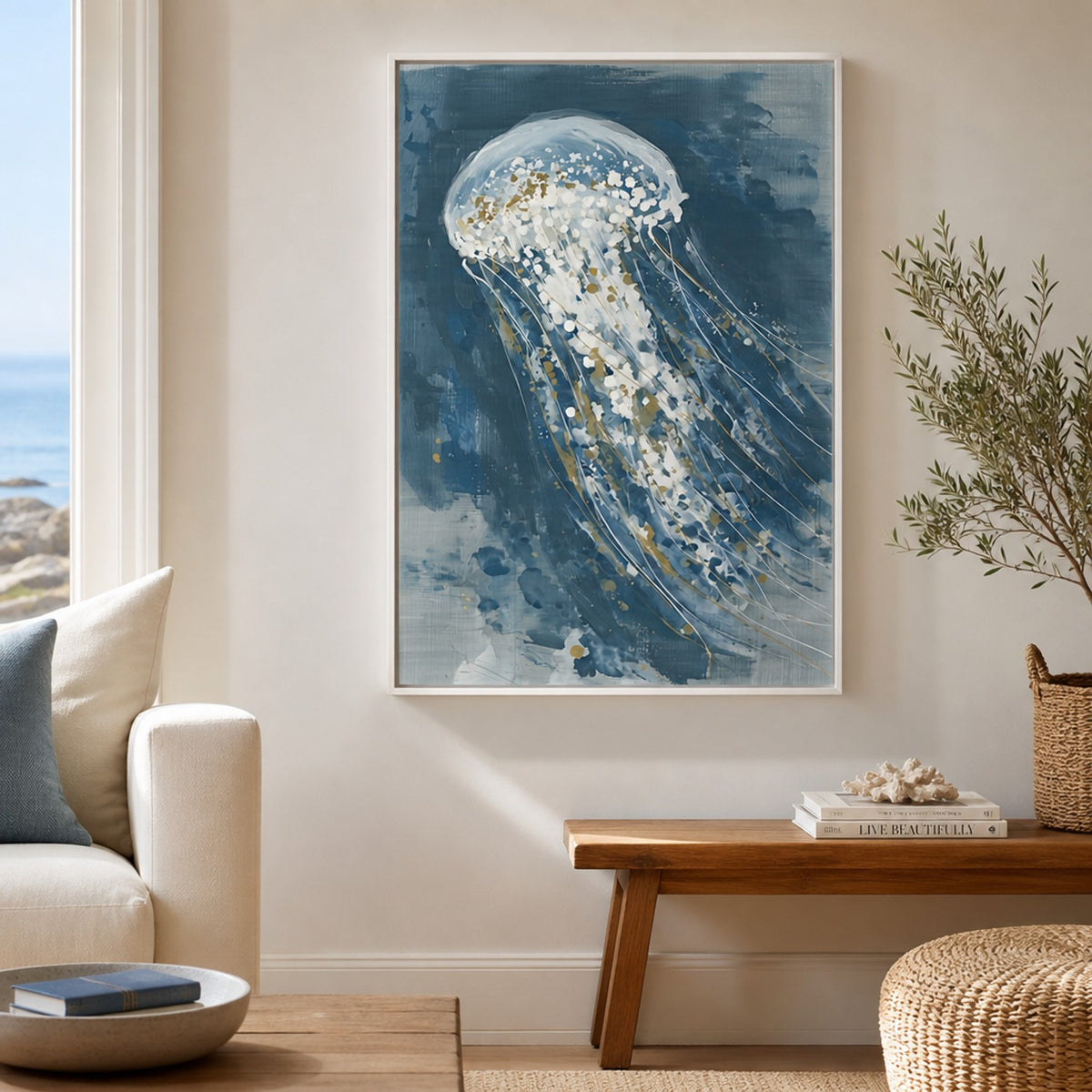 Lone Jellyfish Drift