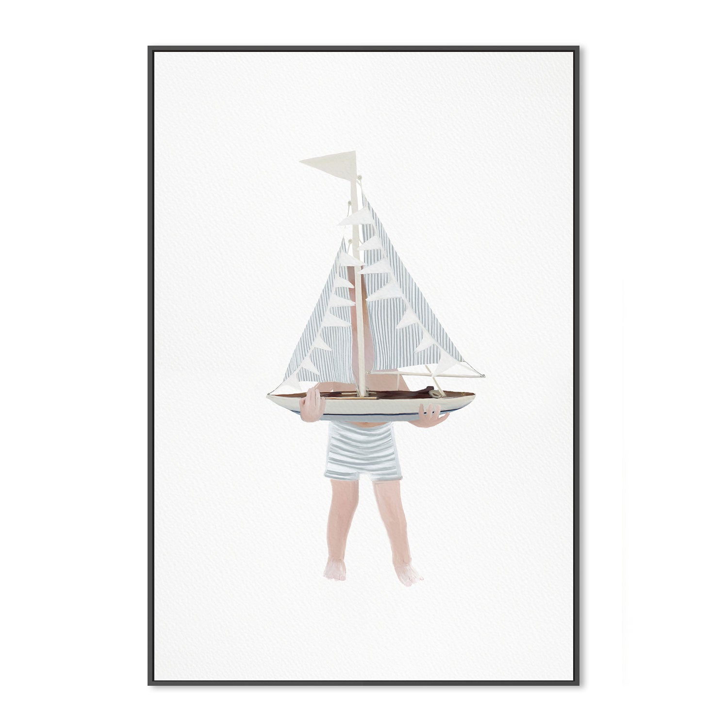 Boy with Sailboat , By Leah Straatsma