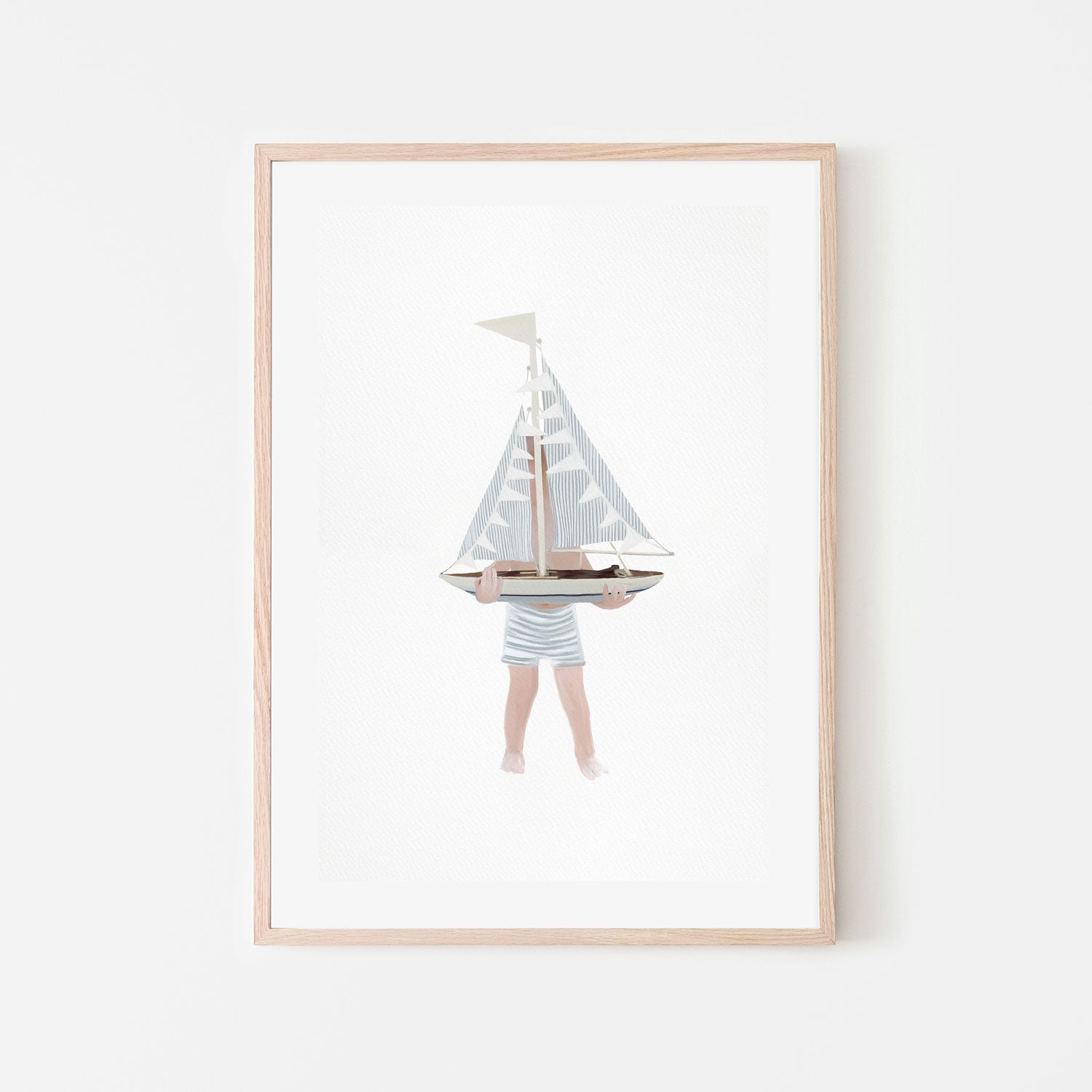 Boy with Sailboat , By Leah Straatsma