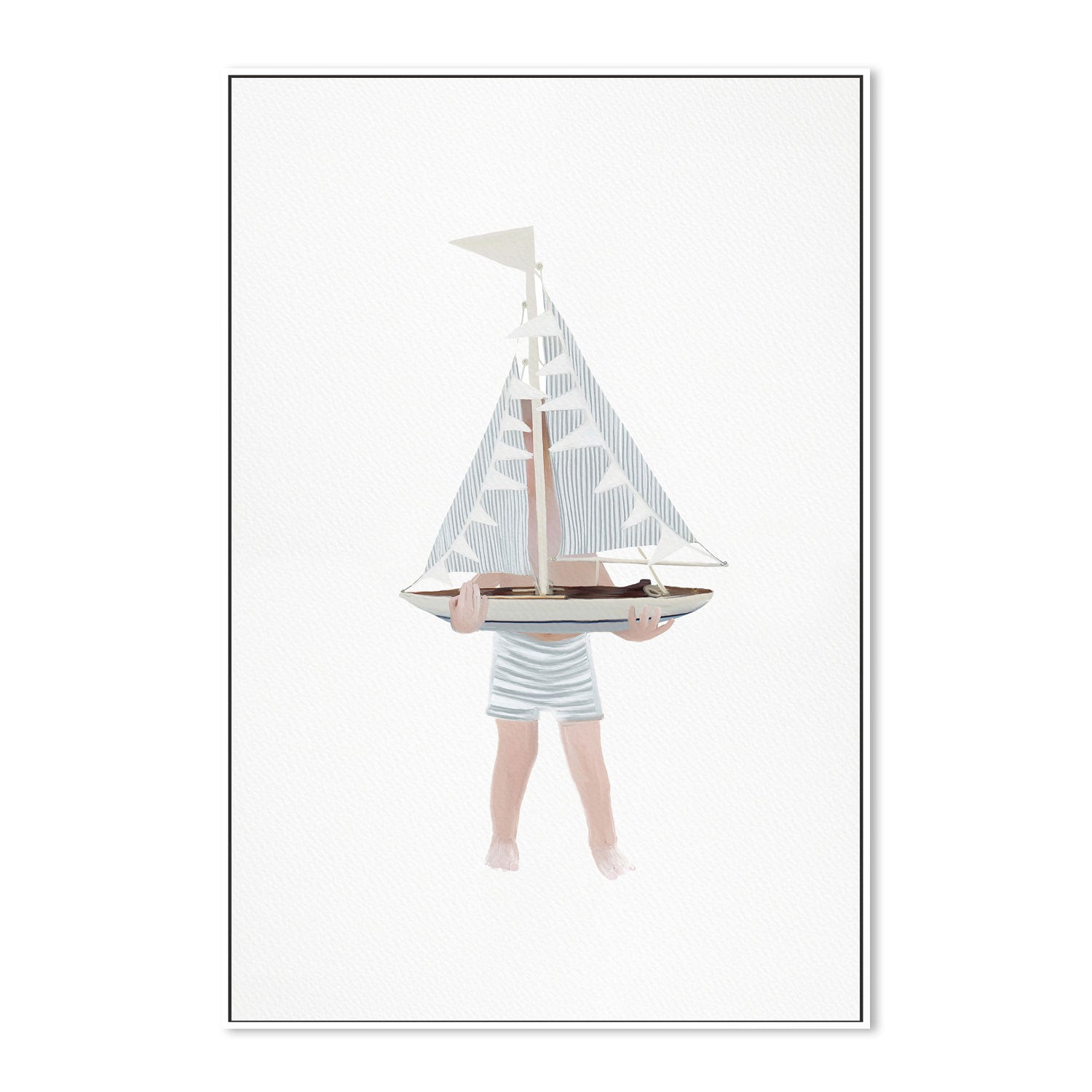 Boy with Sailboat , By Leah Straatsma