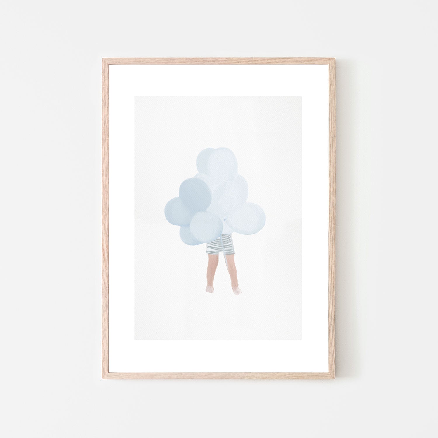 Boy with Blue Balloons , By Leah Straatsma