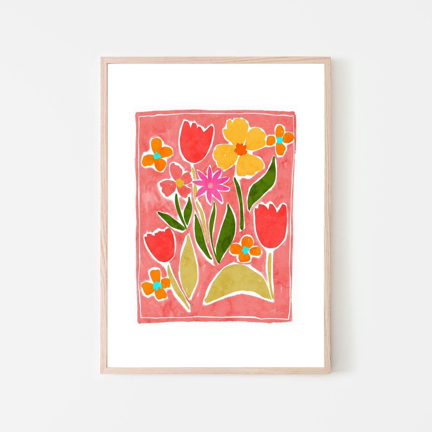 Bright Flowers , By Leah Straatsma