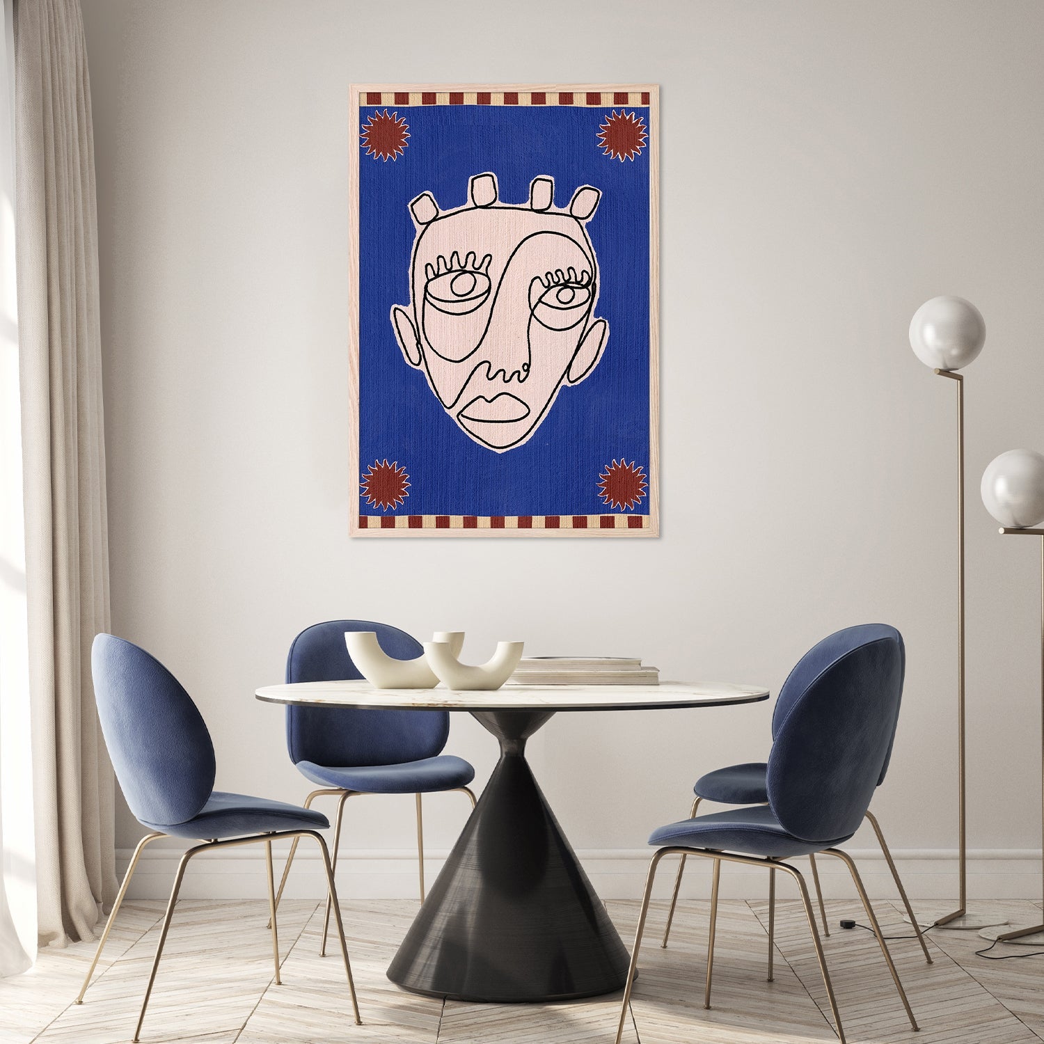 Contours in Blue