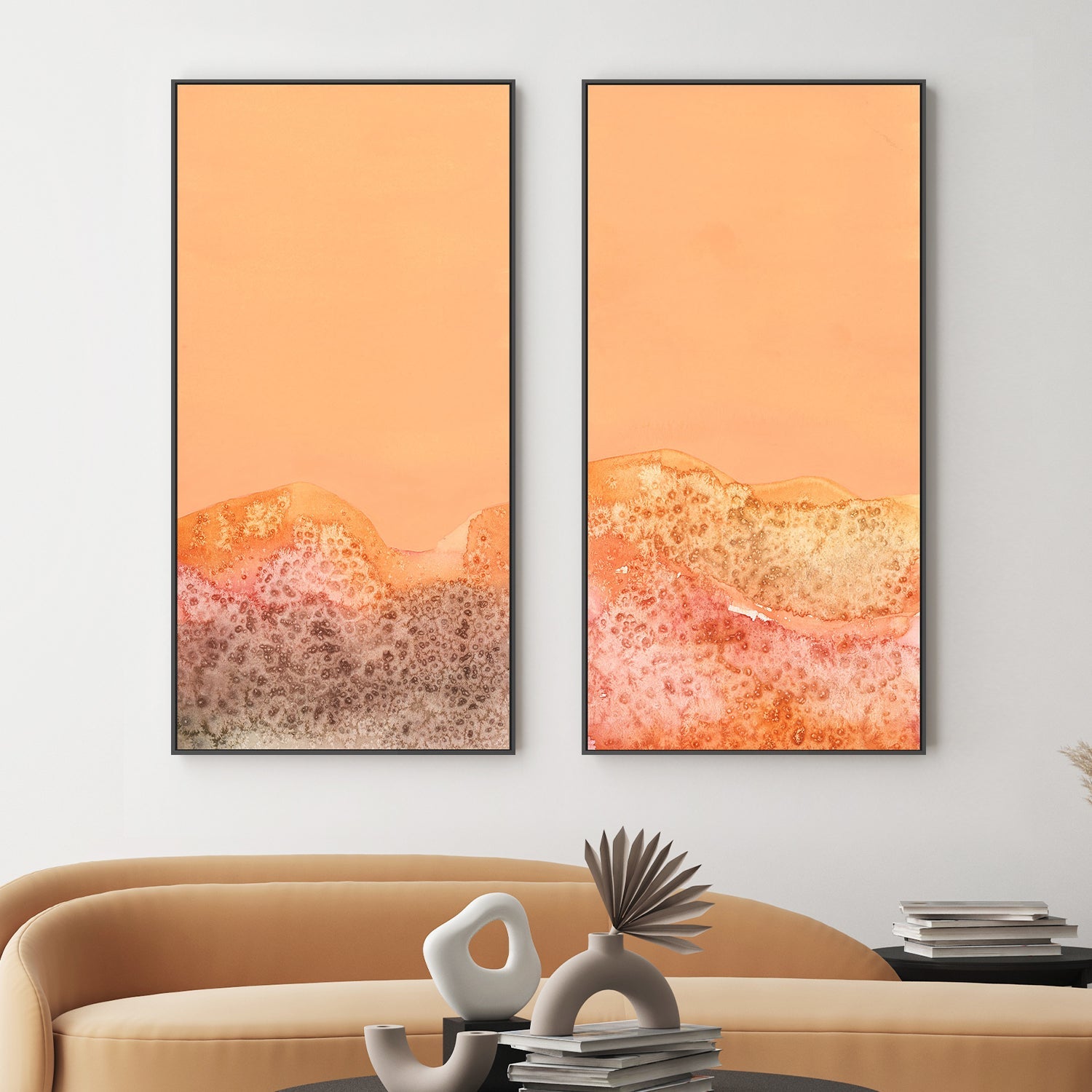 Tangerine Hills, Style A & B, Set Of 2 , By Aubrey