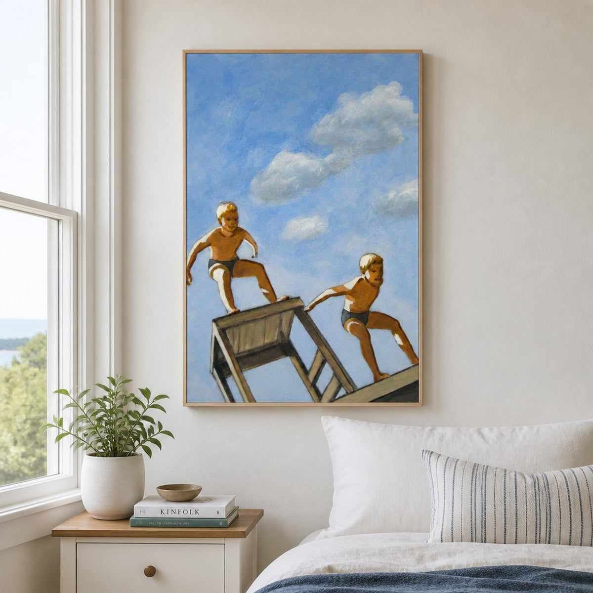 Two Diving Boys