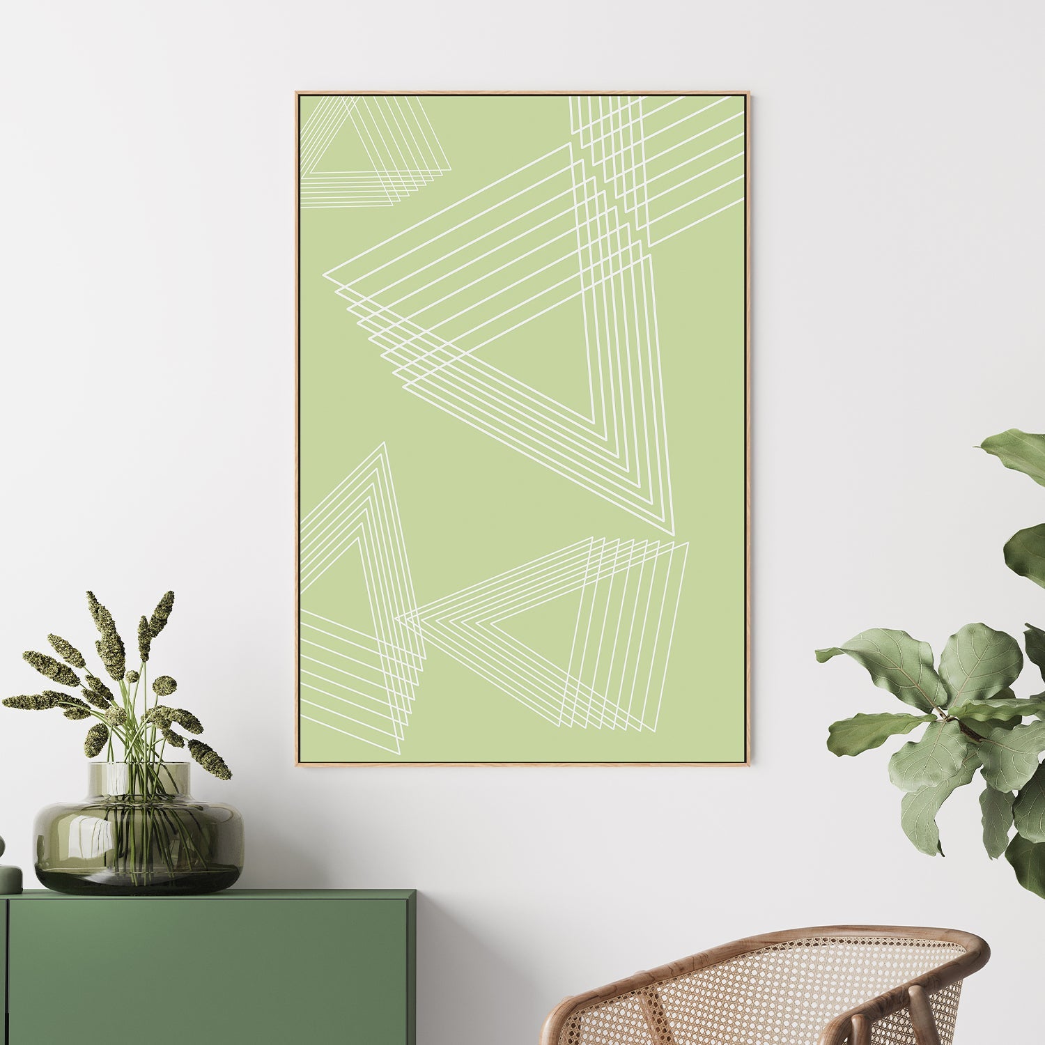 Green Triangle Clusters , By JL Design