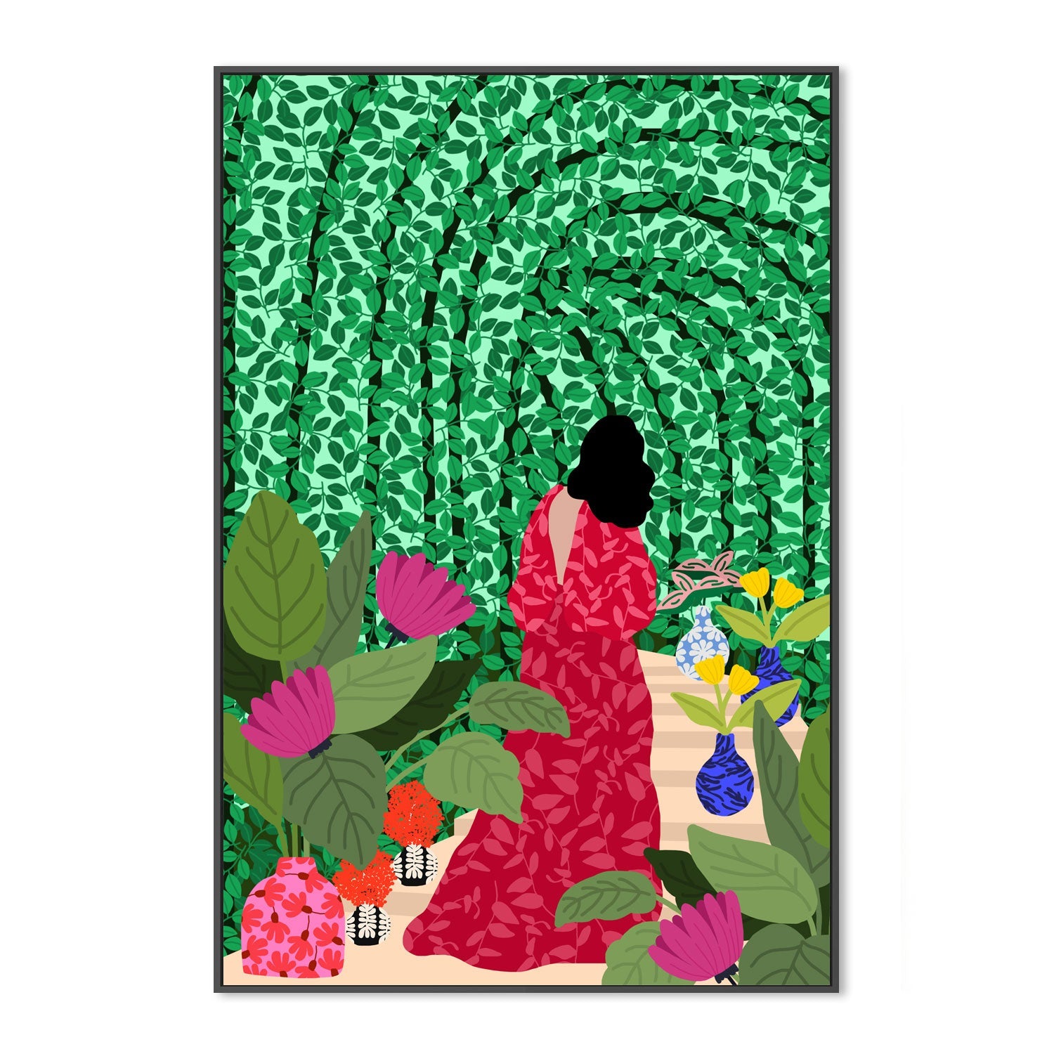 Girl At Her Garden , By Rafaela Mascaro