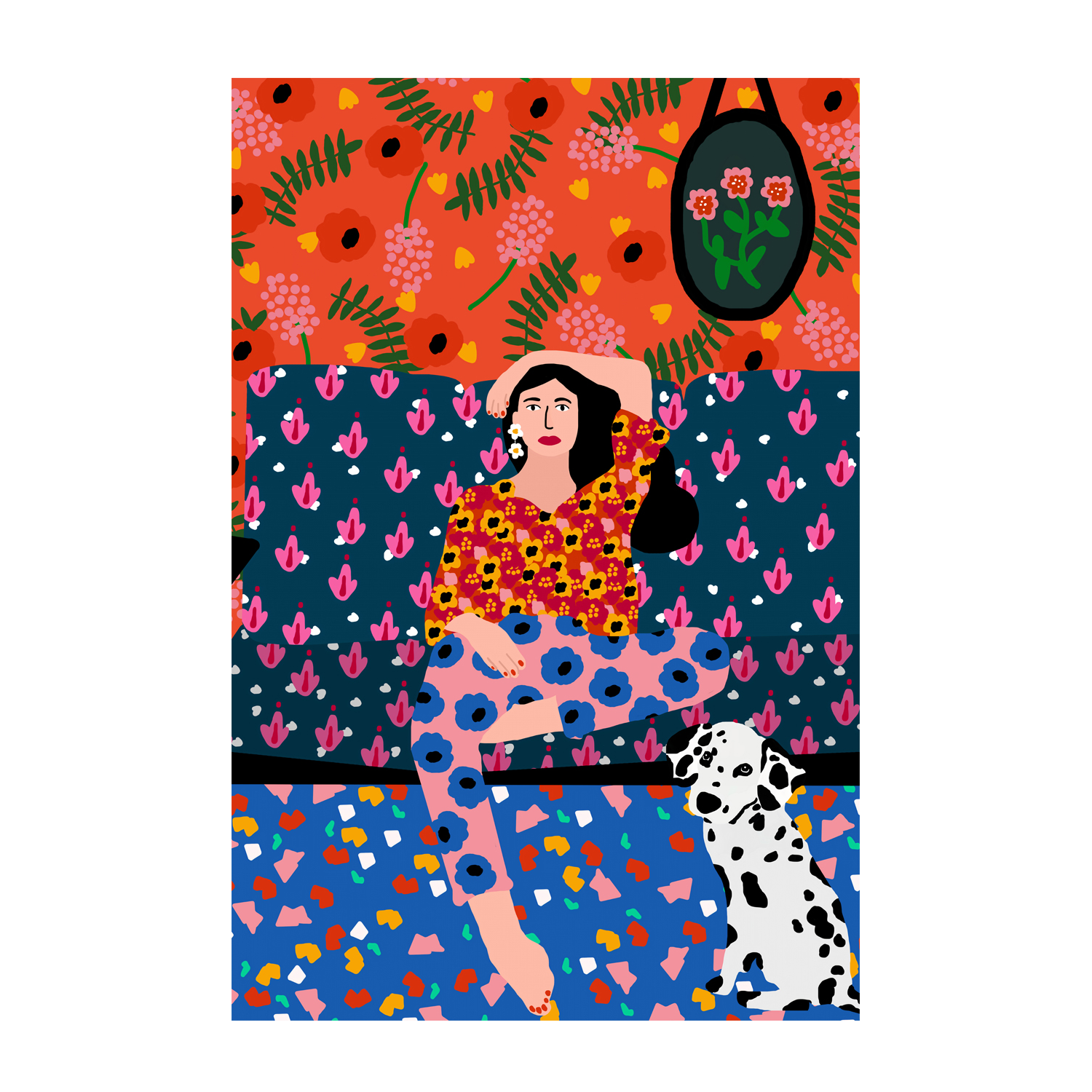 Girl In the Sofa , By Rafaela Mascaro