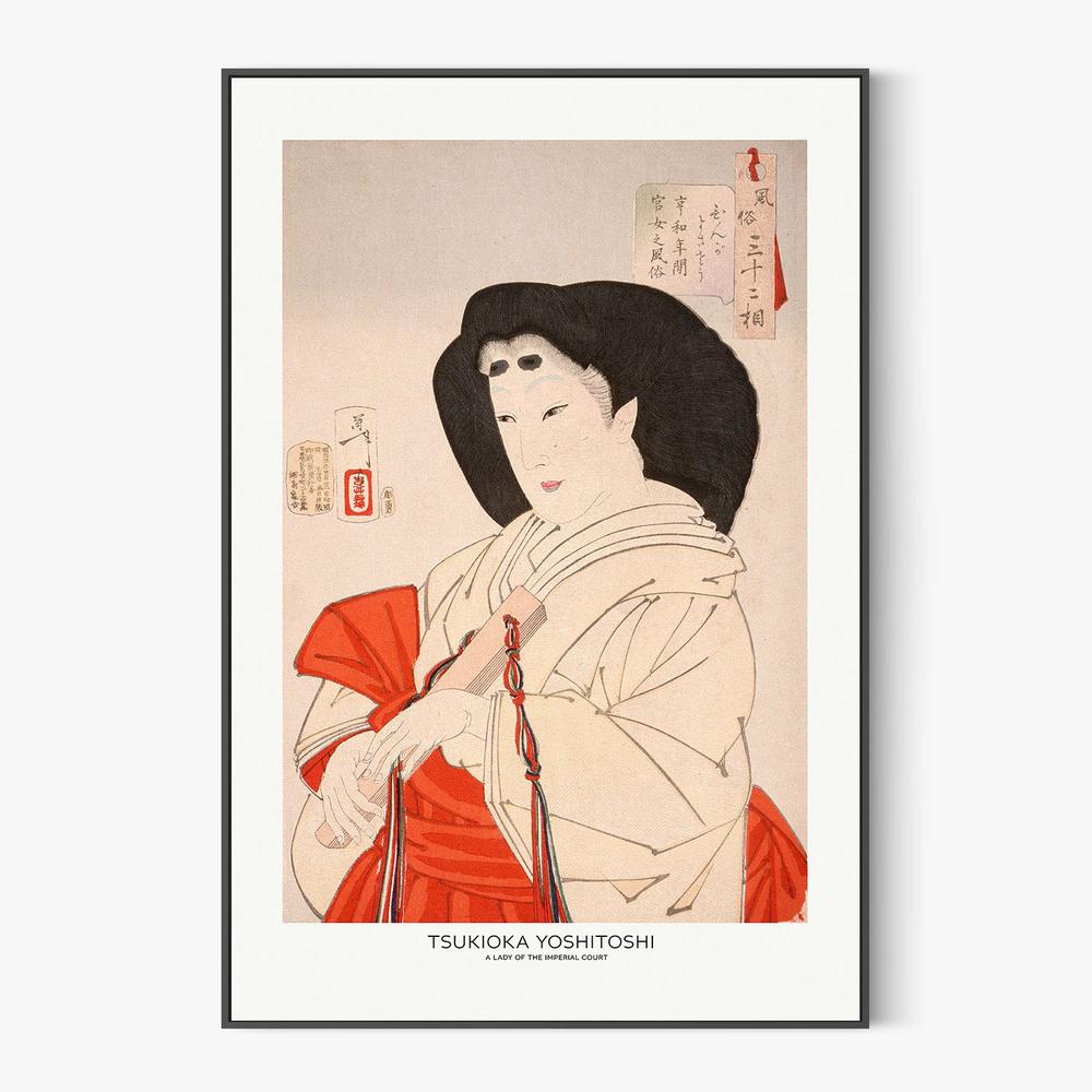 A Lady of the Imperial Court In the Kyōwa Period 1888-by-Tsukioka Yoshitoshi-wall-art-print-canvas-poster-framed-Gioia