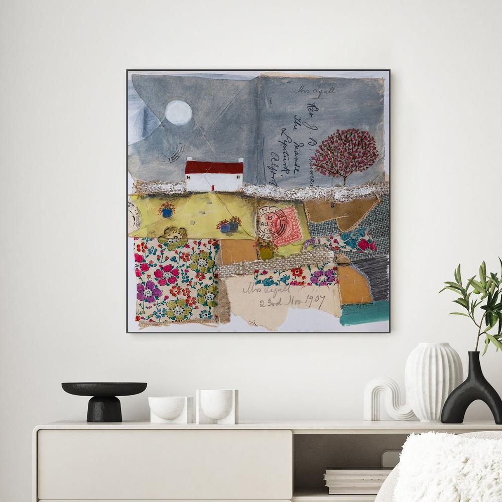 A patchwork garden, Style B-by-Louise O'Hara-wall-art-print-canvas-poster-framed-Gioia