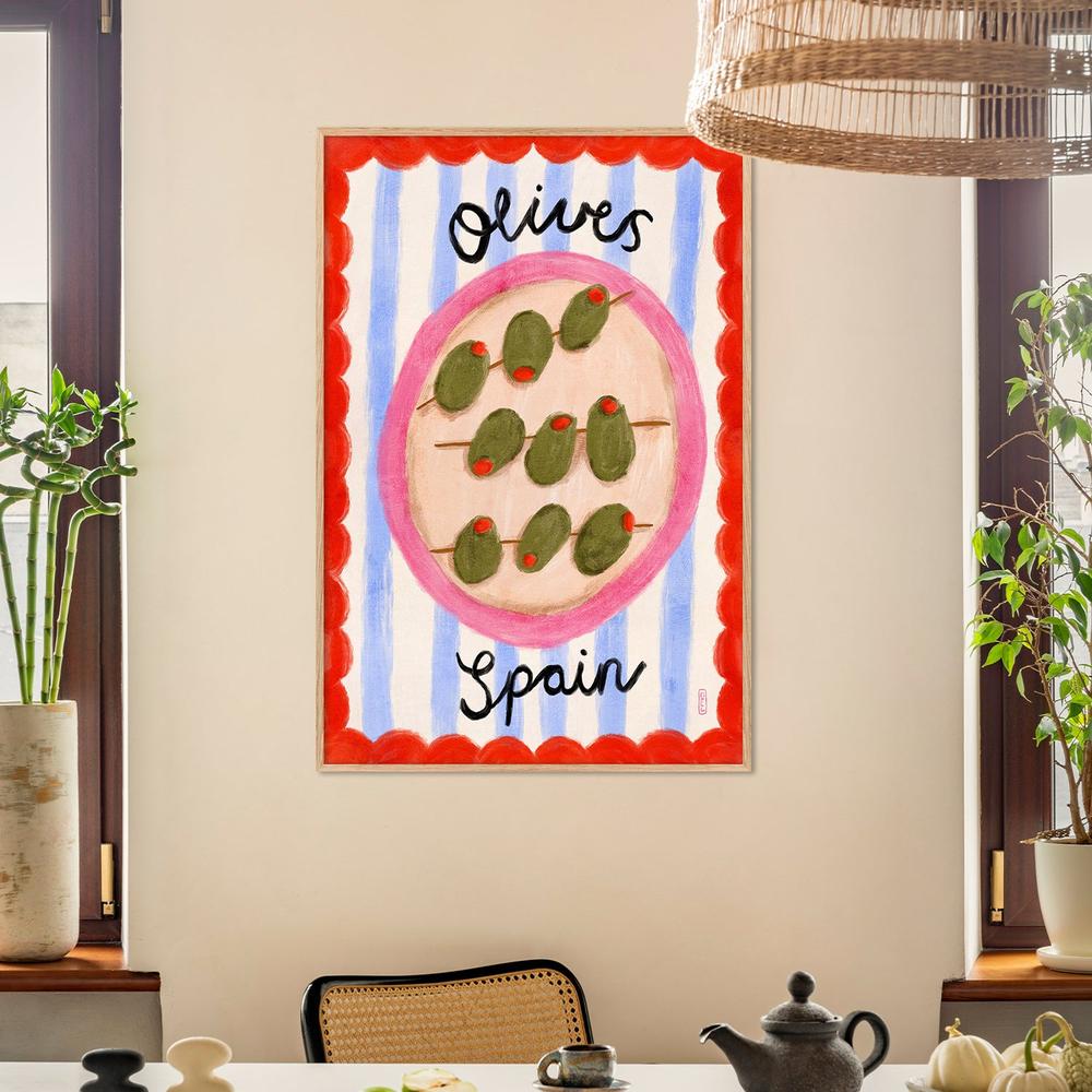 A Plate Of Olives, Style B-by-Lia Nell-wall-art-print-canvas-poster-framed-Gioia