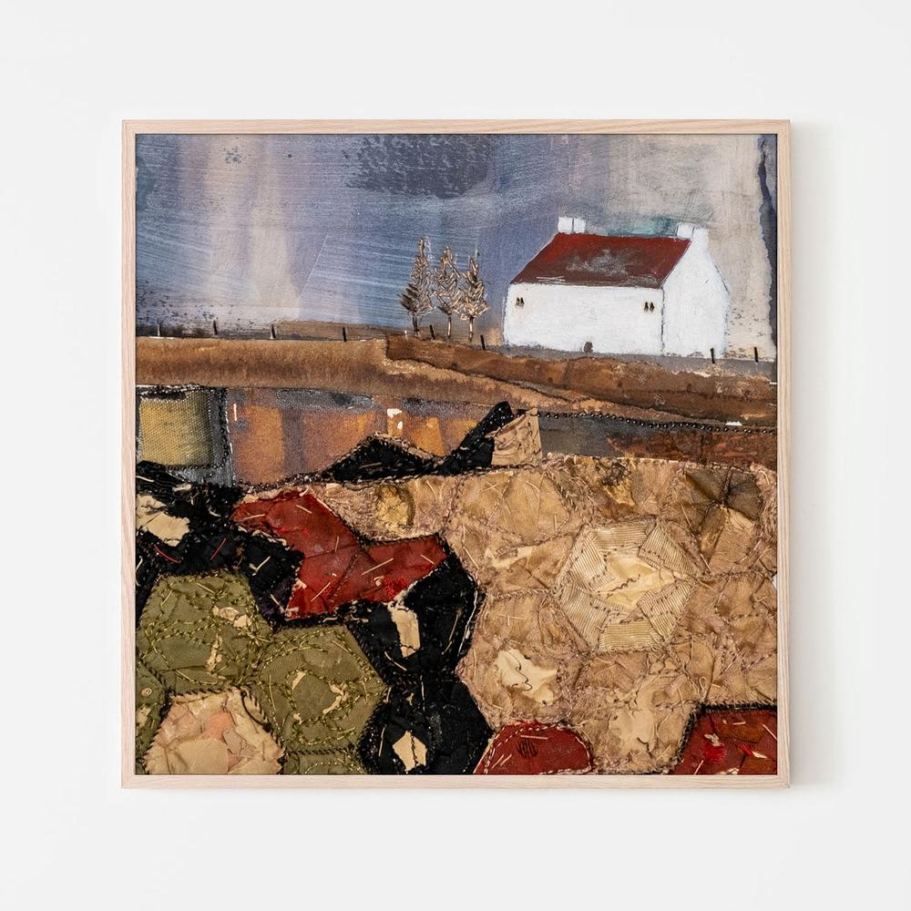 A quilted Autumn-by-Louise O'Hara-wall-art-print-canvas-poster-framed-Gioia