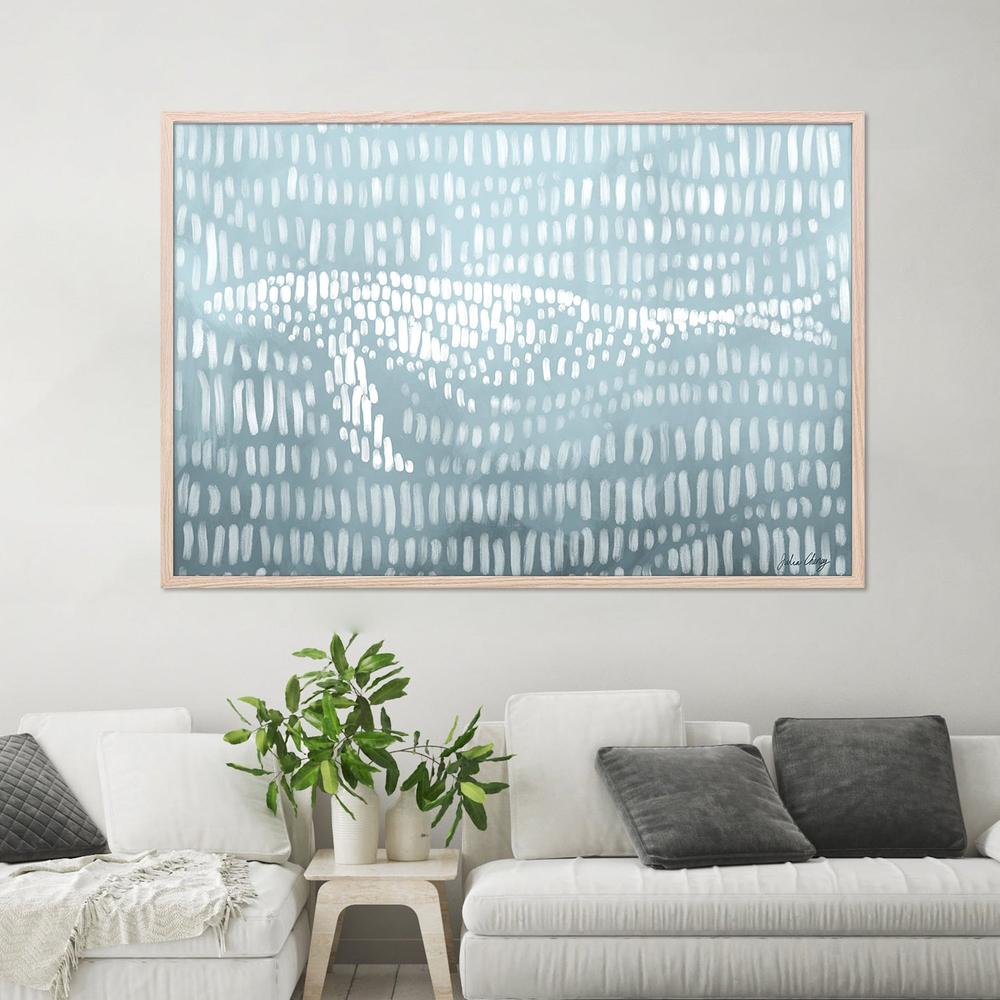 wall-art-print-canvas-poster-framed-Abstract Blue Whale-7