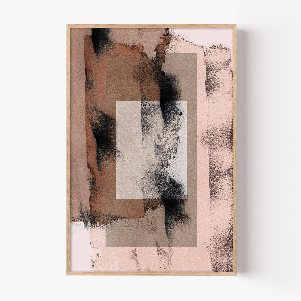 Abstract Brush Strokes 17y-by-Mareike Bohmer-wall-art-print-canvas-poster-framed-Gioia