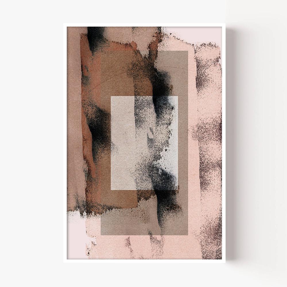Abstract Brush Strokes 17y-by-Mareike Bohmer-wall-art-print-canvas-poster-framed-Gioia