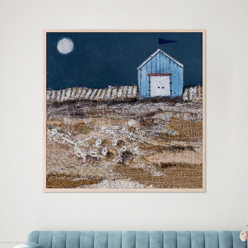 All was calm after a busy day at the beach-by-Louise O'Hara-wall-art-print-canvas-poster-framed-Gioia