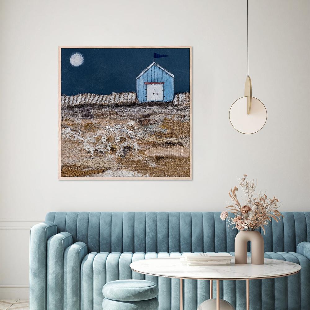 All was calm after a busy day at the beach-by-Louise O'Hara-wall-art-print-canvas-poster-framed-Gioia