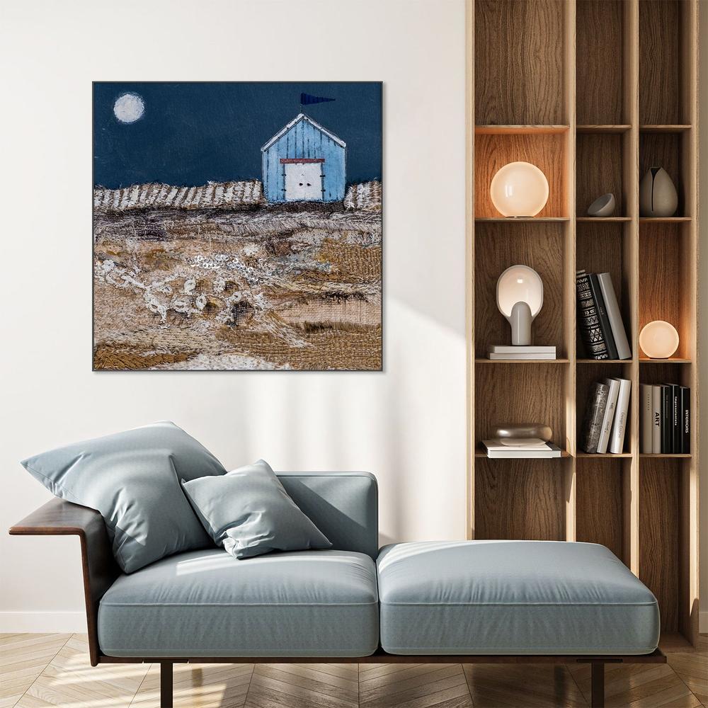 All was calm after a busy day at the beach-by-Louise O'Hara-wall-art-print-canvas-poster-framed-Gioia