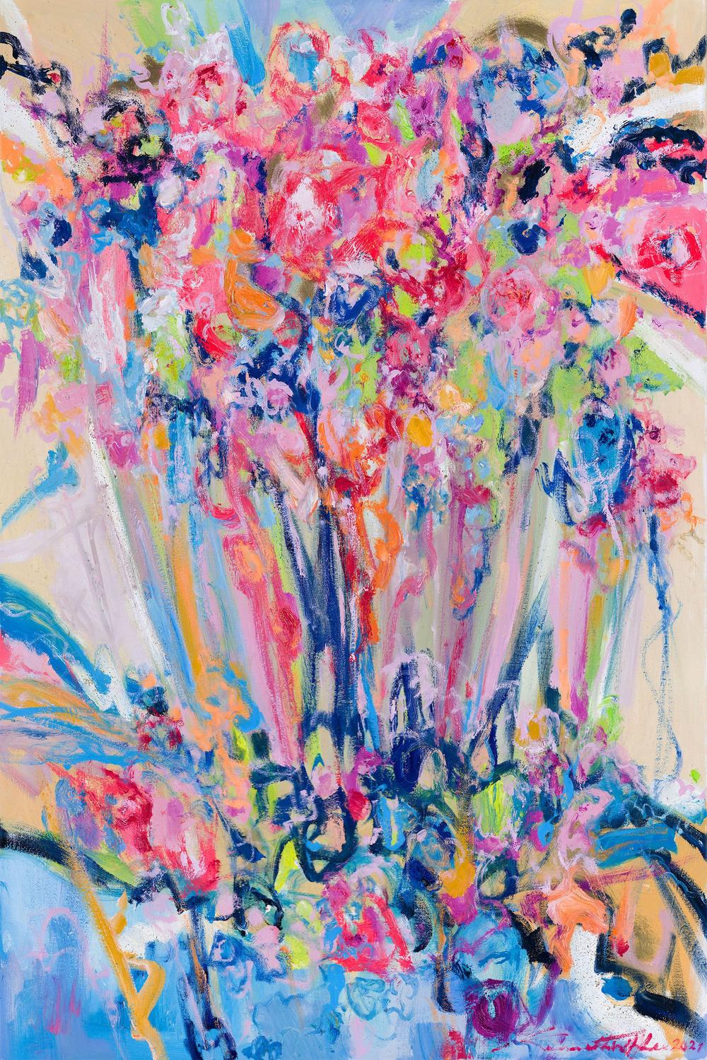 Allegra III – A Vibrant Bouquet-by-Kenneth WH Lee-wall-art-print-canvas-poster-framed-Gioia