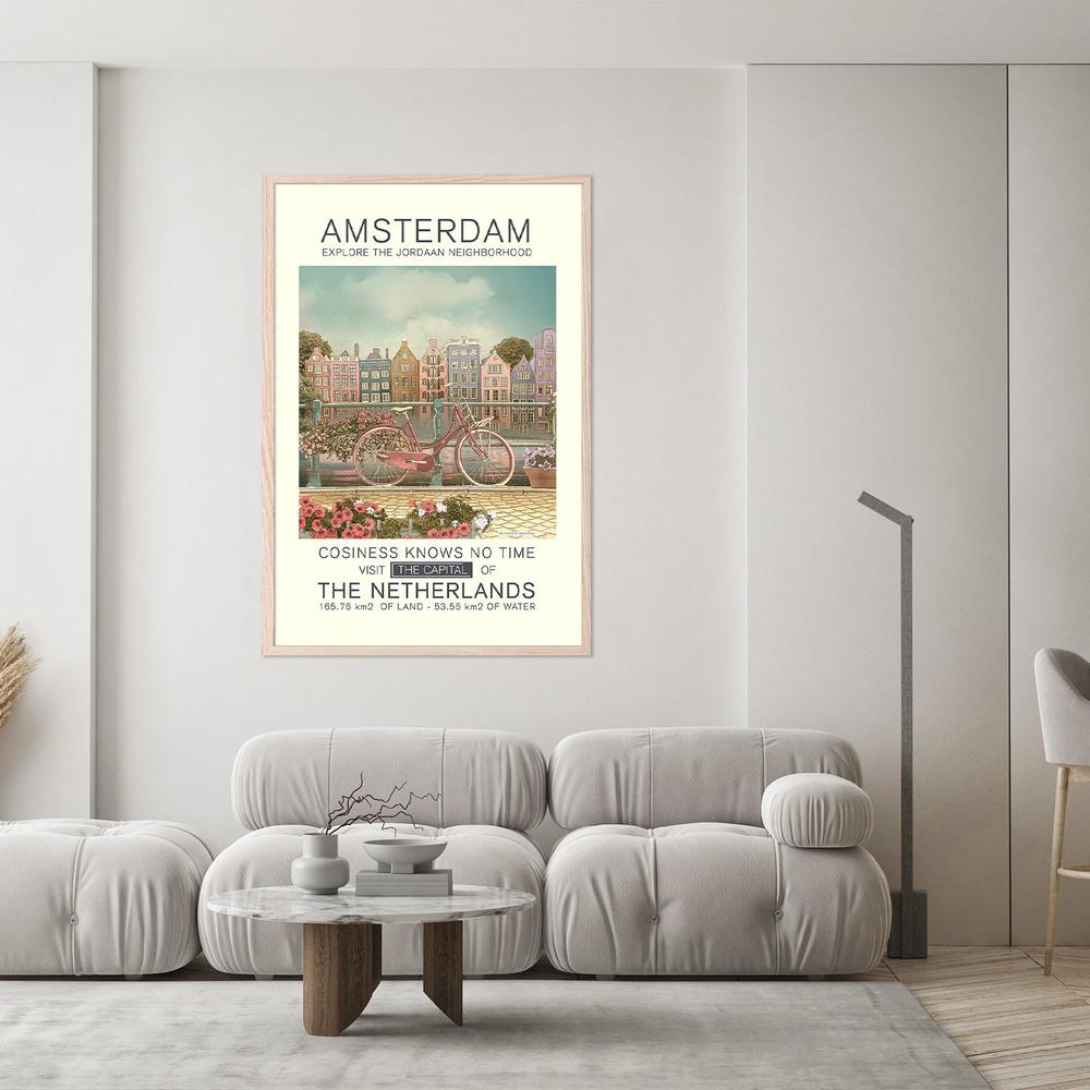 Amsterdam Canal Bicycle-by-Dion Gem-wall-art-print-canvas-poster-framed-Gioia