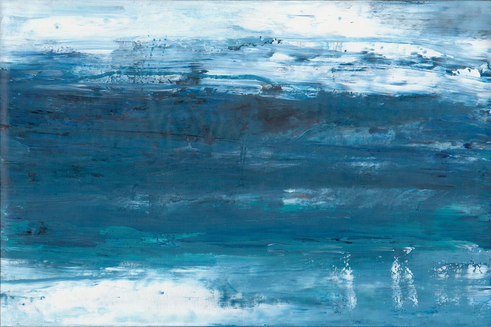Aqua Shallows-by-Kathleen Rhee-wall-art-print-canvas-poster-framed-Gioia