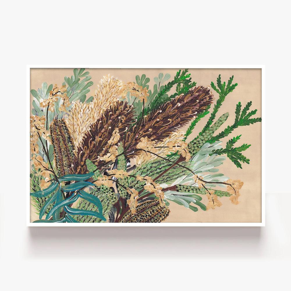 Australia Native Bunch, Style B-by-Lisa Schmidt-wall-art-print-canvas-poster-framed-Gioia