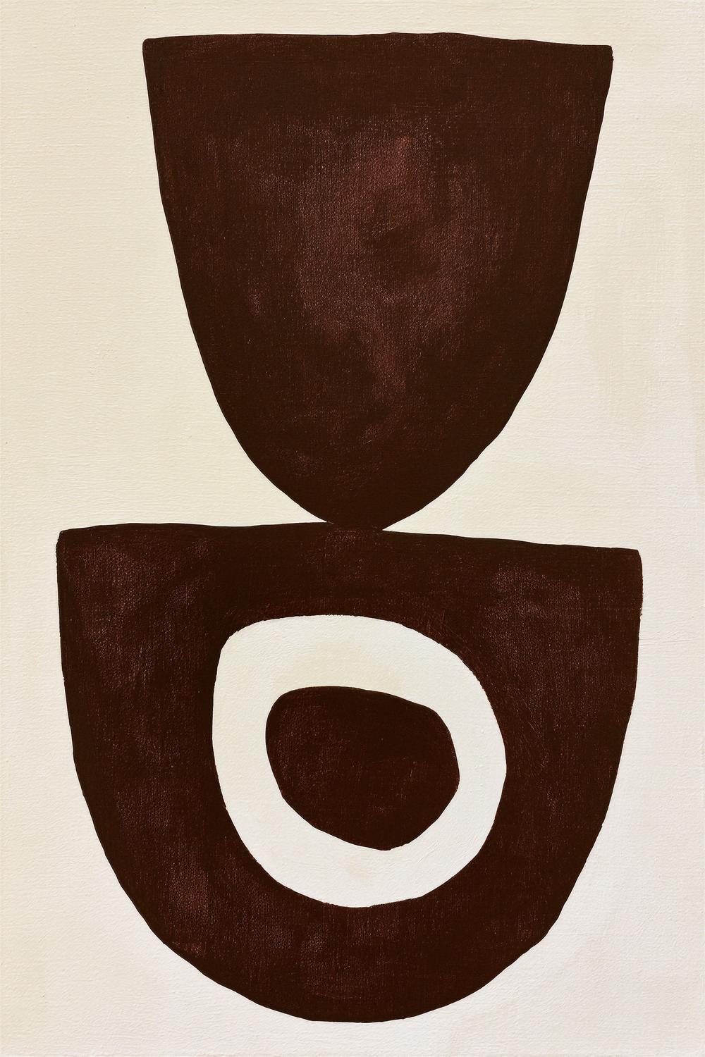Balance in Brown-by-Lady Hana-wall-art-print-canvas-poster-framed-Gioia