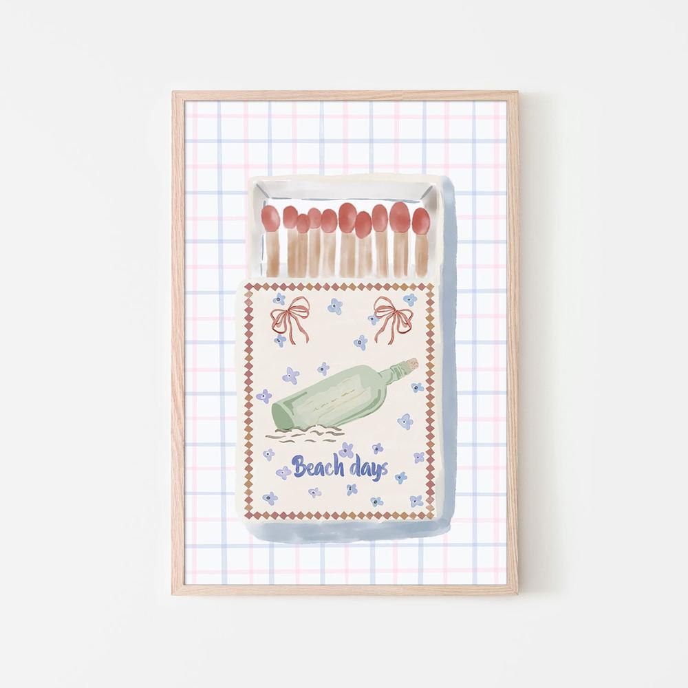 Beach Days Matchbox-by-Radhika Modi-wall-art-print-canvas-poster-framed-Gioia