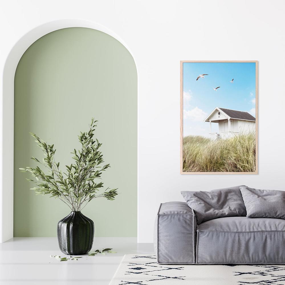 Beach Hut-by-Gal Pittel-wall-art-print-canvas-poster-framed-Gioia