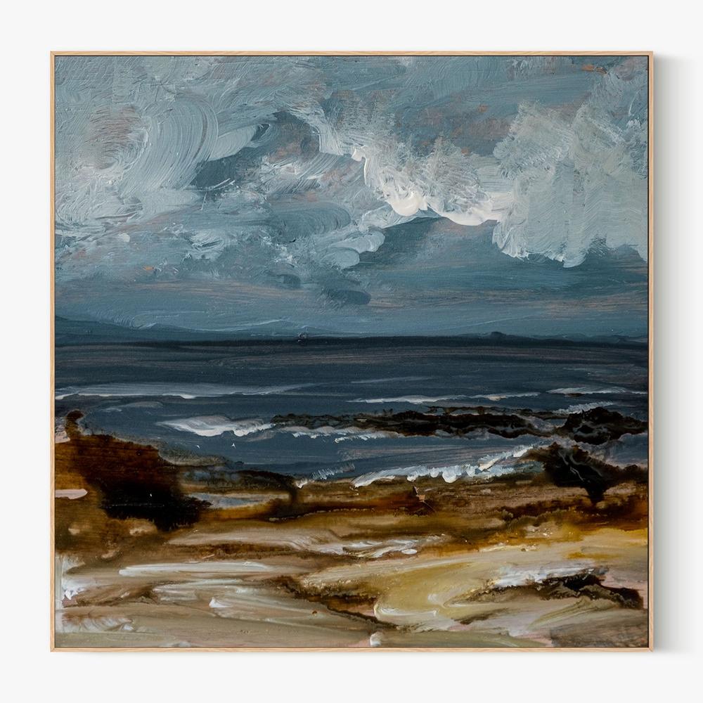 Beach View, Style B-by-Louise O'Hara-wall-art-print-canvas-poster-framed-Gioia