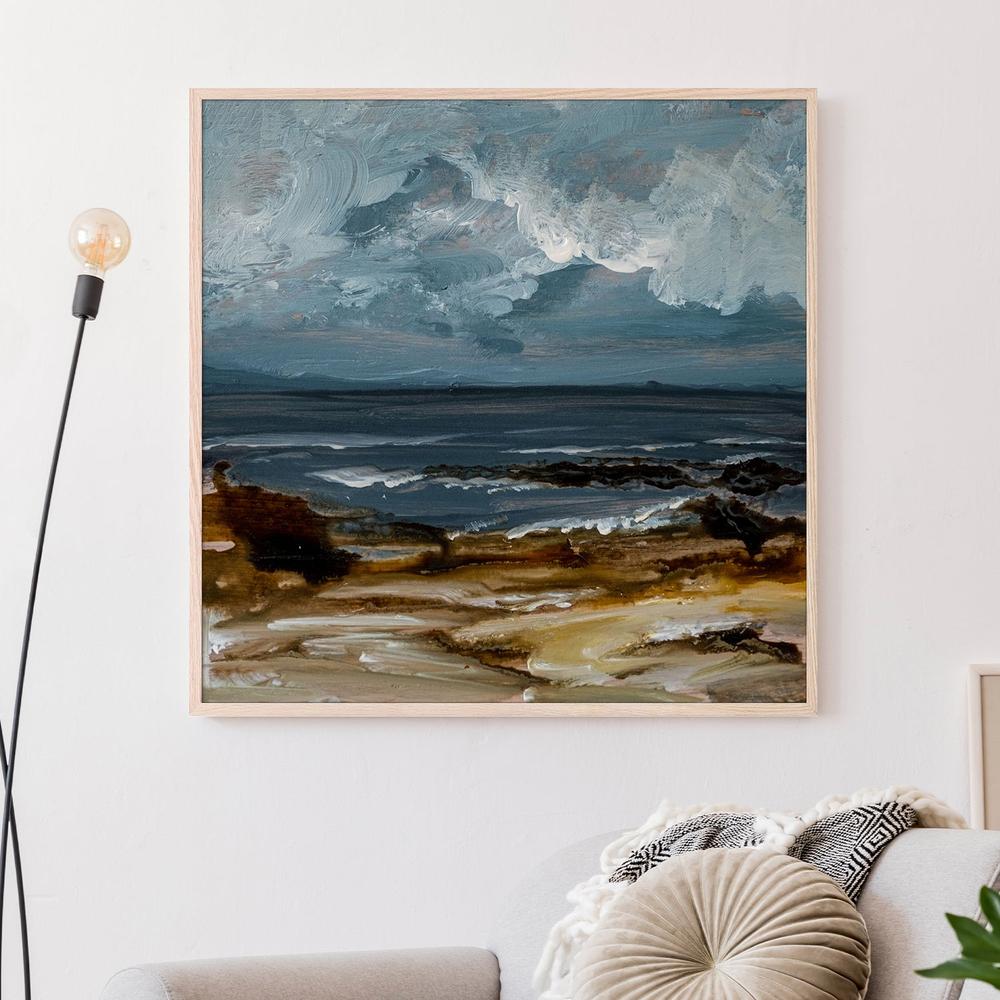Beach View, Style B-by-Louise O'Hara-wall-art-print-canvas-poster-framed-Gioia