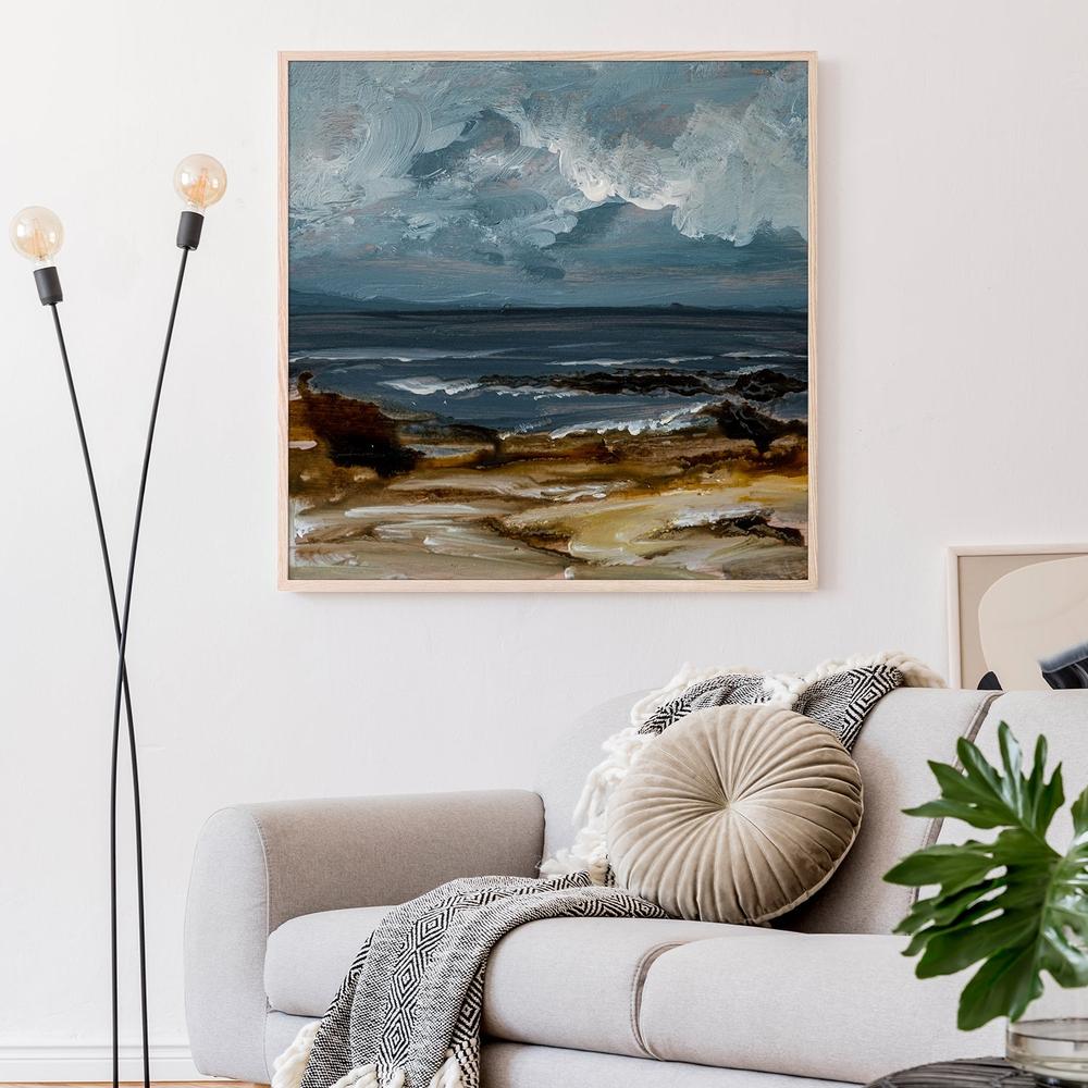Beach View, Style B-by-Louise O'Hara-wall-art-print-canvas-poster-framed-Gioia