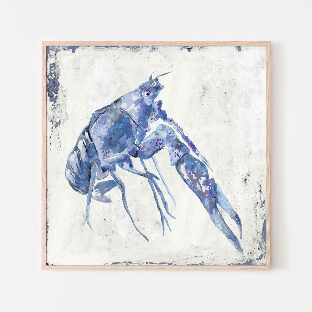 Blue Crayfish, Style A-by-Jacob Q-wall-art-print-canvas-poster-framed-Gioia