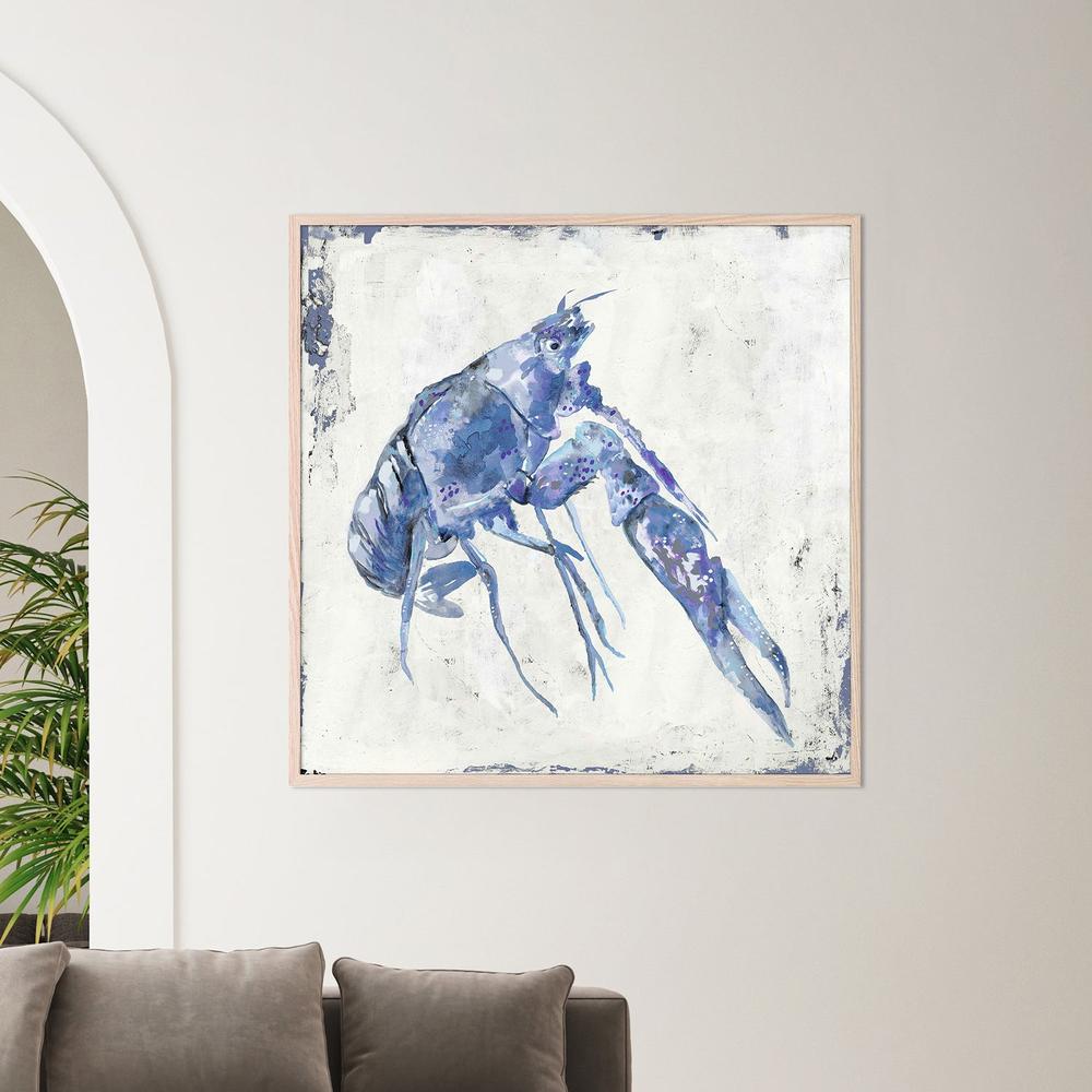 Blue Crayfish, Style A-by-Jacob Q-wall-art-print-canvas-poster-framed-Gioia