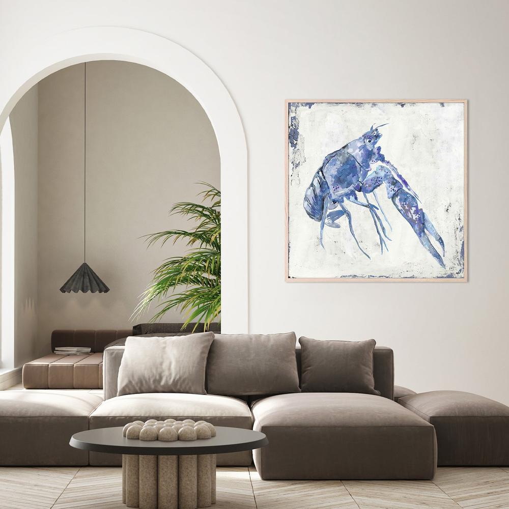 Blue Crayfish, Style A-by-Jacob Q-wall-art-print-canvas-poster-framed-Gioia