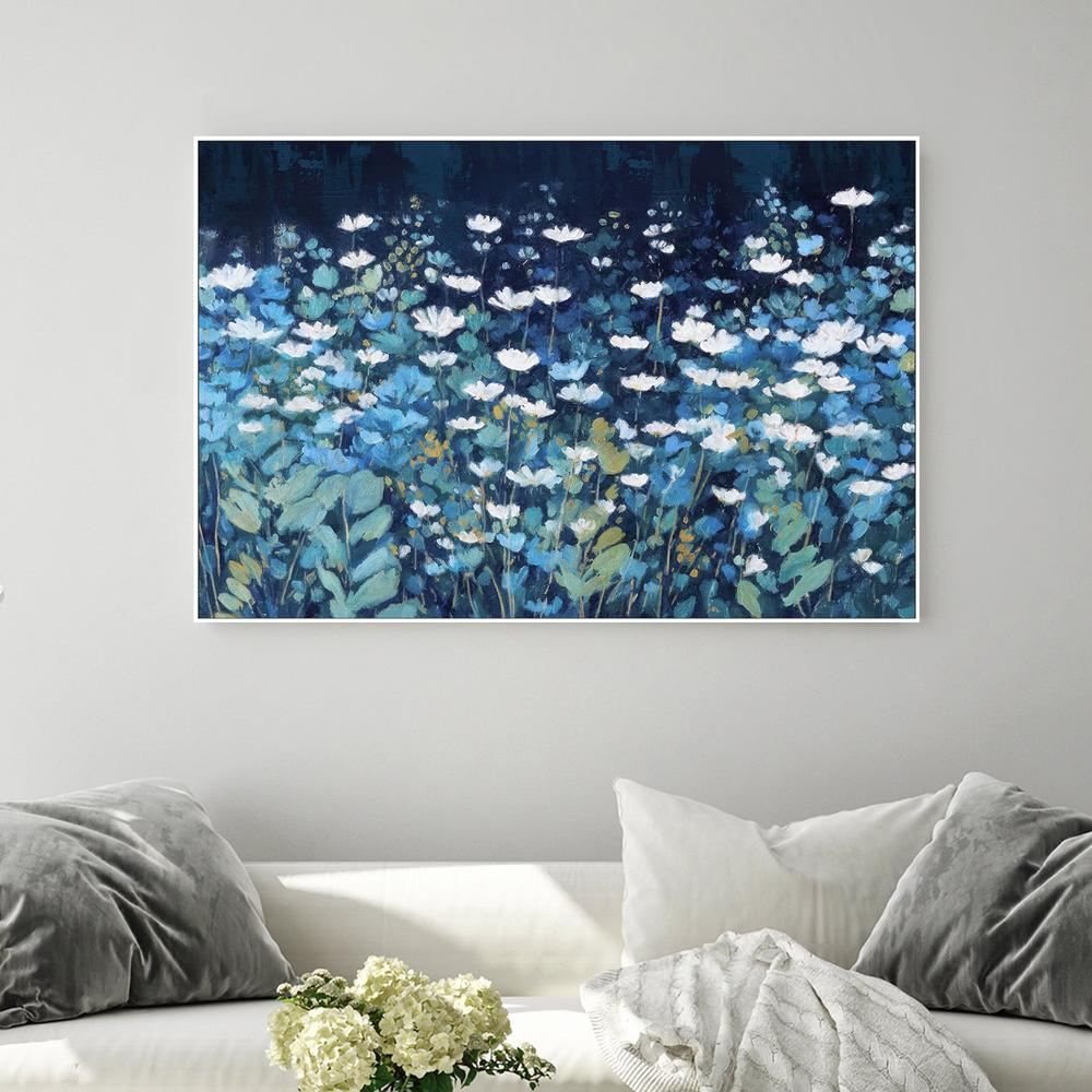 Blue Floral Field, Style A-by-Gioia Template-wall-art-print-canvas-poster-framed-Gioia